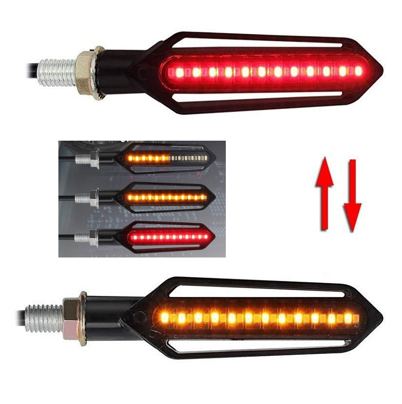 Dynamische motor richtingaanwijzers + remverlichting - 24 LEDs - 2 stuks Dynamische motor richtingaanwijzers + remverlichting - 24 LEDs - 2 stuks
